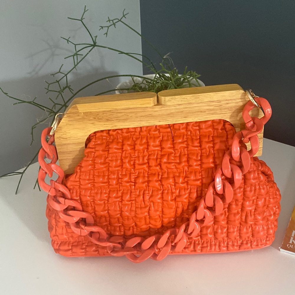 Beautiful orange clutch/bag